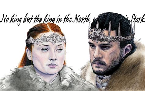 Sansa Stark / Jon Snow / Game of Thrones / Fanart - Etsy