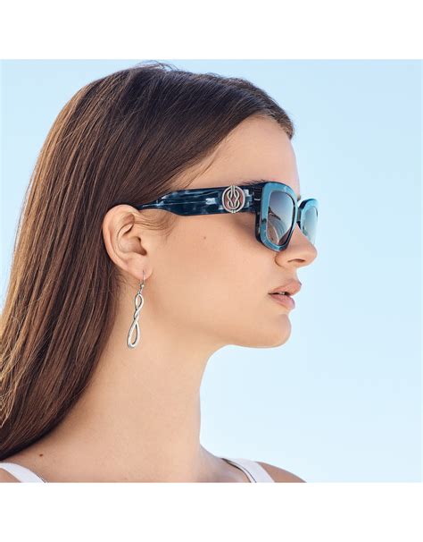 Brighton A13440 Interlock Harmony Blue Crush Sunglasses - The