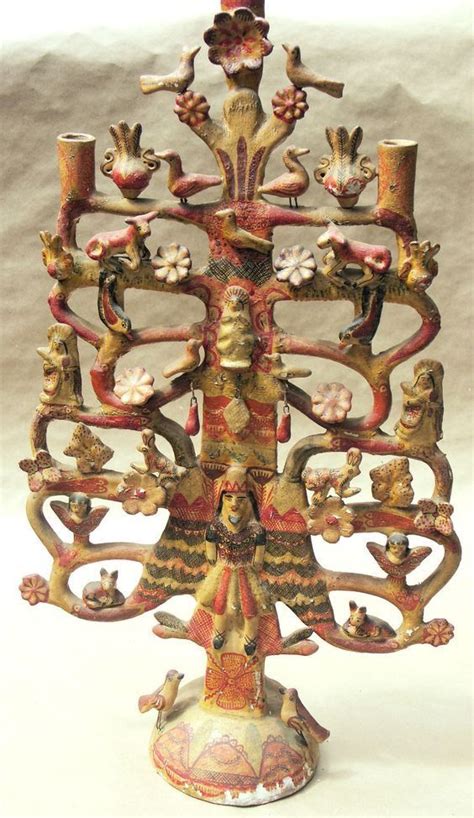 Tree of Life figurine. | Mexican pottery, Mexican folk art, Tree of ...