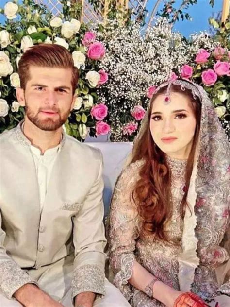 Stylish wedding photos of Shaheen Afridi and Shahid Afridi's daughter ...