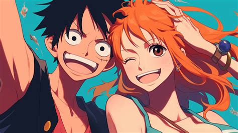 luffy nami friendship desktop wallpaper  piece wallpaper