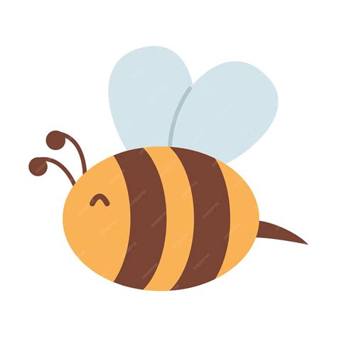 premium vector vector illustration  cute bee honey bee  flat