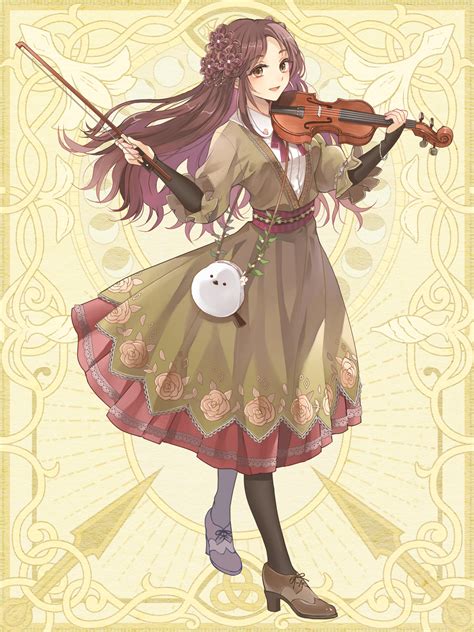 Download Hair Ornament Violinist Violin Anime Girl Anime Girl Art