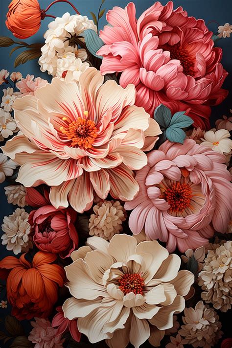 Vintage Floral Elegance Decoupage Paper Flower Bouquet - Etsy