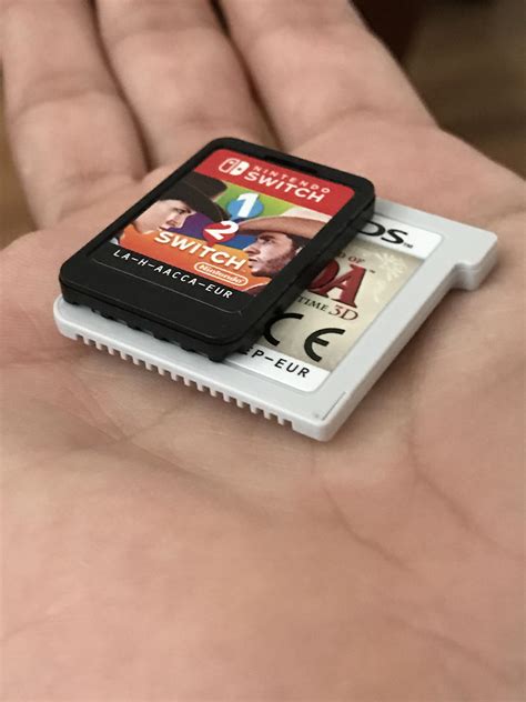 Size Comparison of a Switch Game in Comparison to a 3DS Game : r/nintendo