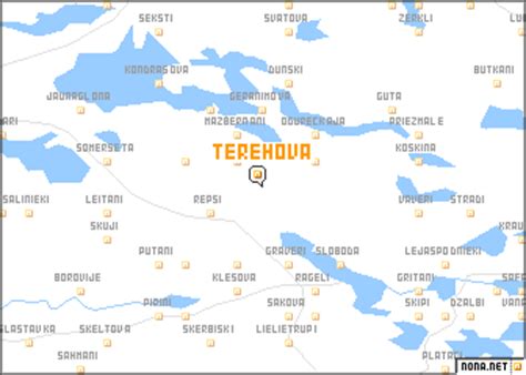 Terehova (Latvia) map - nona.net