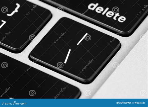 "Back Slash" and Key on Keyboard Stock Photo - Image of keyboard ...