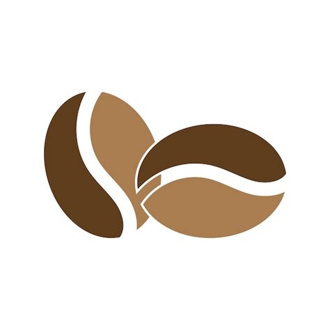 Vetor de ícone de grão de café | Vetor Premium