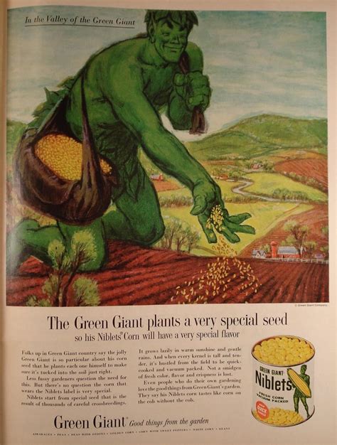 1961 Green Giant Corn Advertising Life Magazine December 1961 in 2025 | Green giant, Vintage