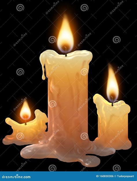Melting Candle Wax Clipart