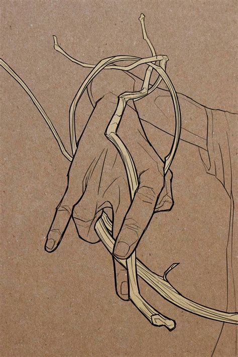 ArtStation - hand and twigs