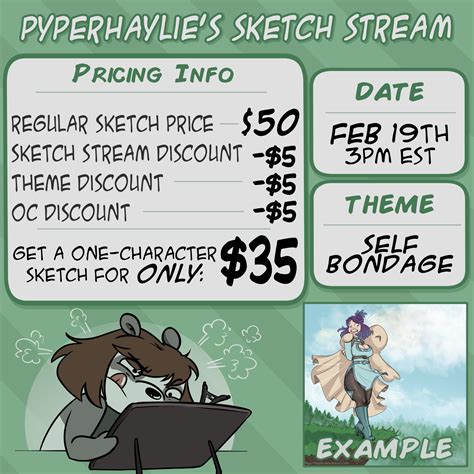 Sketch Stream - Feb 19th - Self Bondage by pyperhaylie on Newgrounds