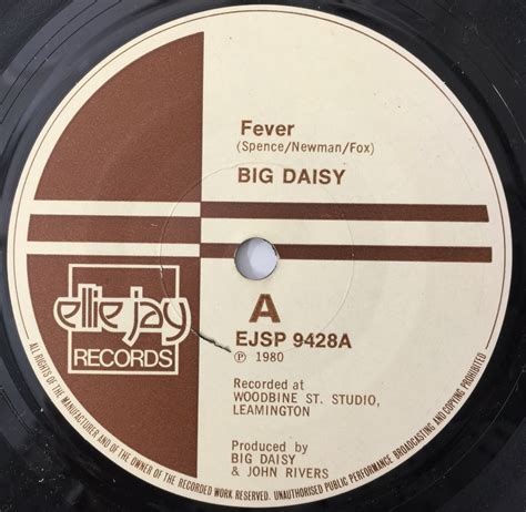 Lot 227 - BIG DAISY - FEVER 7" (ELLIE JAY RECORDS