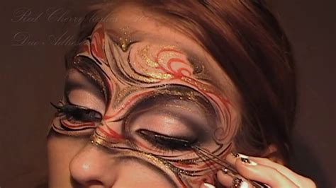 Masquerade Mask Makeup Tutorial / Art Nouveau Inspired Make-up Look - YouTube