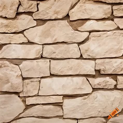 Beige stone wall texture on Craiyon