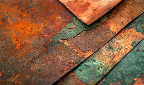 abstract background with rusted copper sheets 43032254 Stock Photo at ...