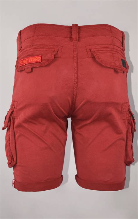 Шорты ALPHA INDUSTRIES CREW SHORT PATCH RBF red, купить в Интернет ...