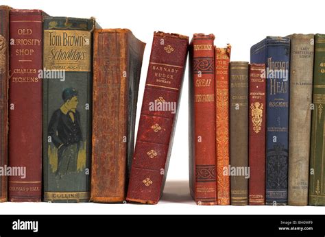 Collection of old classic hardback books Stock Photo - Alamy