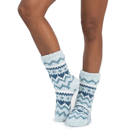 Women's 2 Pair Pack Cozy Sherpa Lined Cabin Sock Ebony/Ivory – MUK LUKS