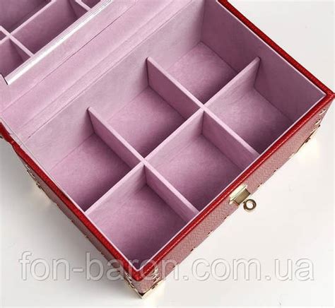 Шкатулка сундучок с двойным дном 22*15*13см Заклепка, матоовая бордовая ...