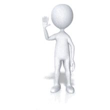 Woman Figure Waving | 3D Animated Clipart for PowerPoint
