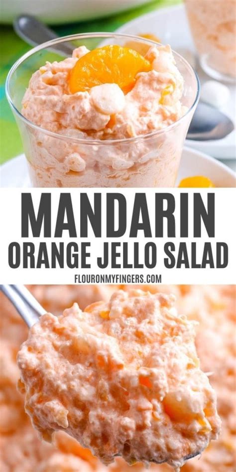 easy mandarin orange jello salad flour   fingers