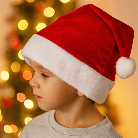 Gorro Do Papai Noel - Gorro do Papai Noel em Poliéster Fofinho 29x40 cm - Acessório Natalino ...