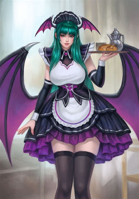 Maid Morrigan by denn18art on DeviantArt