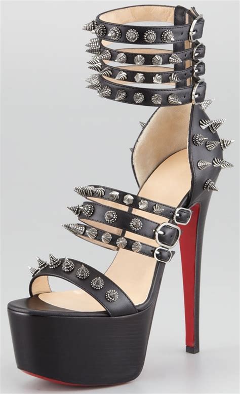 Marion Fedder Stands Out in Spiked Christian Louboutin Sandals