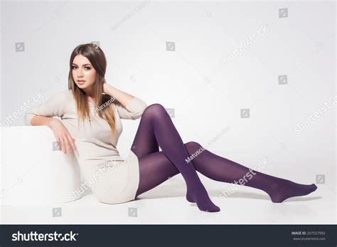 Beautiful Woman Long Sexy Legs Wearing Stock Photo 207557992 | Shutterstock