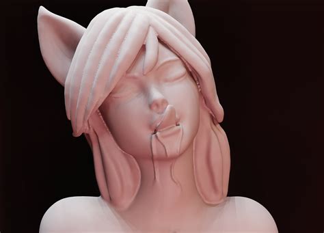 STL file The Wild Kitty Erotic Statue Sexy Art Figure Download 3D print