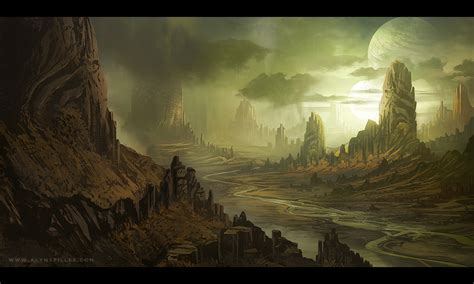 alien landscape  alynspiller  deviantart