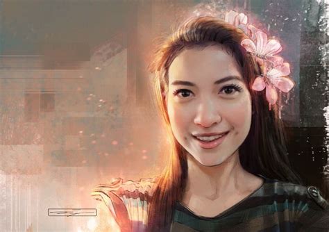 รูปวาดดารานักแสดงจากโปรแกรมโฟโต้ชอปครับ - Pantip | Fun, Painting, Manga