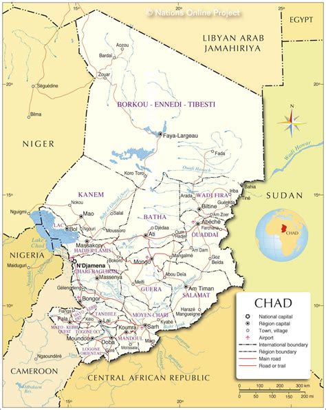 Chad Map - Chad
