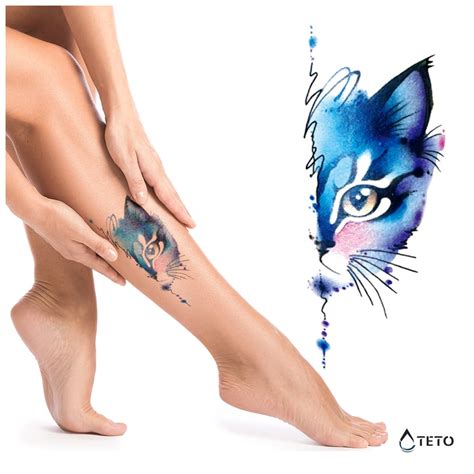 Teto – Dočasné tetování - Kočka