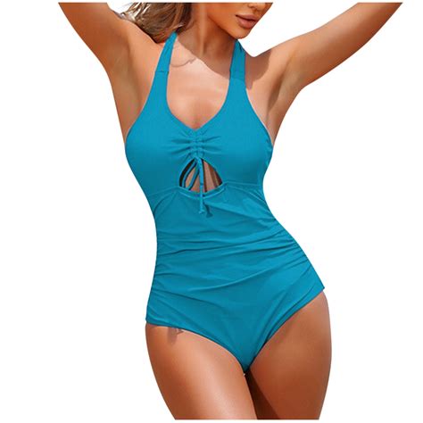 Admvng Swim Suits for Women One Piece Swim Dress Tummy Control