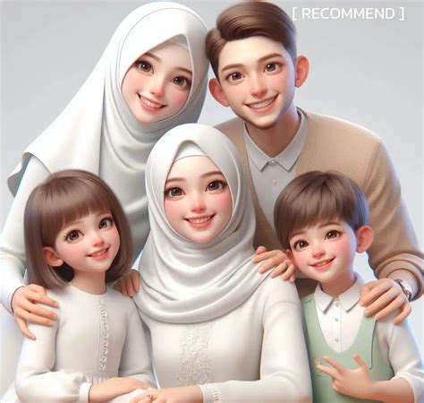 foto kartun ayah ibu  anak laki laki  perempuan pencarian lemon