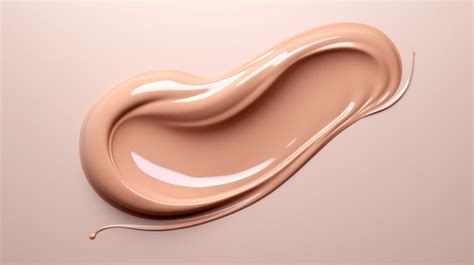 Premium AI Image | Beige viscous liquid Beige cosmetic cream Skin care