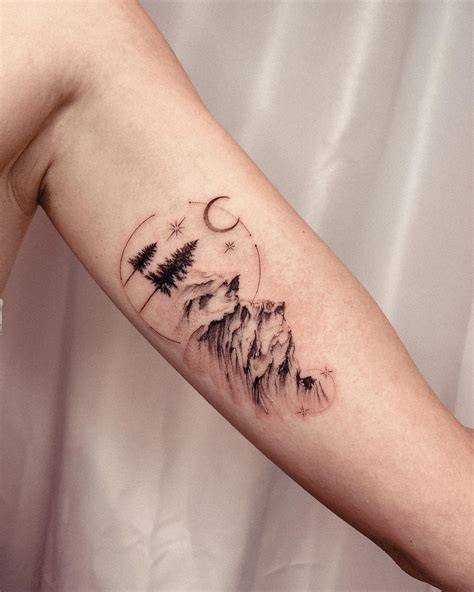 pine tree tattoo 3