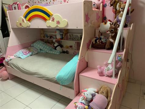Bunk Bed with stairs, Furniture & Home Living, Furniture, Bed Frames ...