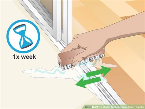 how to clean sliding glass door