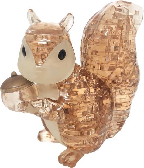 Squirrel 3D Crystal Puzzle - 55 Piece Jigsaw Puzzle by Bepuzzled ...