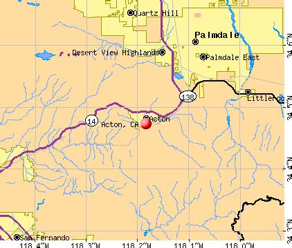acton california ca profile population maps real estate averages