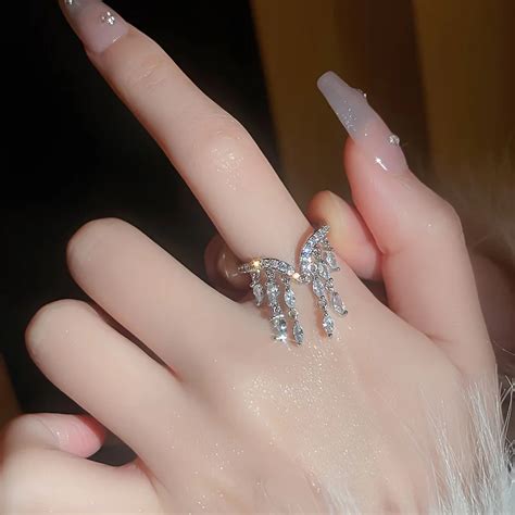 Женское кольцо с бахромой | AliExpress