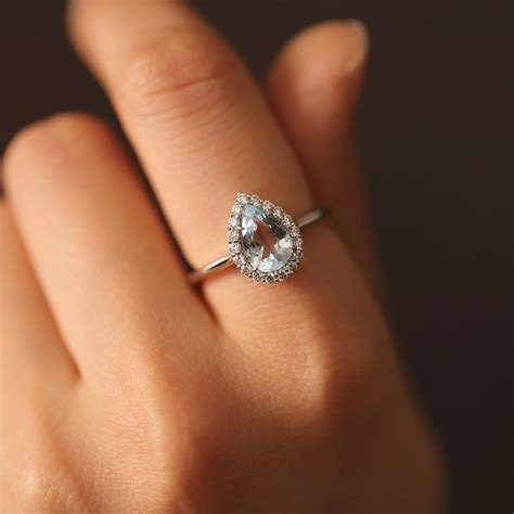 Teardrop Diamond Ring at John Pavon blog