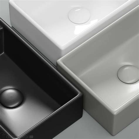 Подвесная раковина Ceramica Nova Element 42 см CN6051LMB черная матовая ...