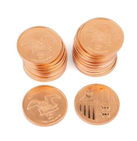 20 Andorra Eagle/copper Ingots Auction