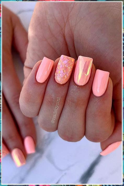 10 Tropical Pink Nail Color Ideas For A Vibrant Manicure! | Summer gel