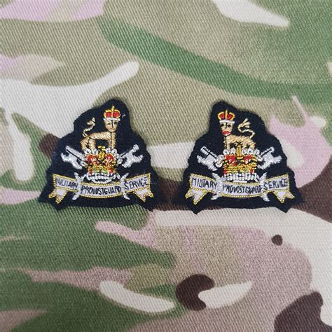 MPGS (Military Provost Guard Service) Wire Bullion Embroidered Mess Dr ...