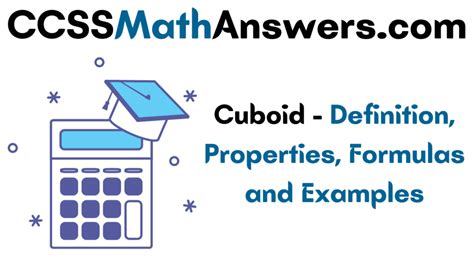 cuboid definition properties formulas  examples ccss math answers